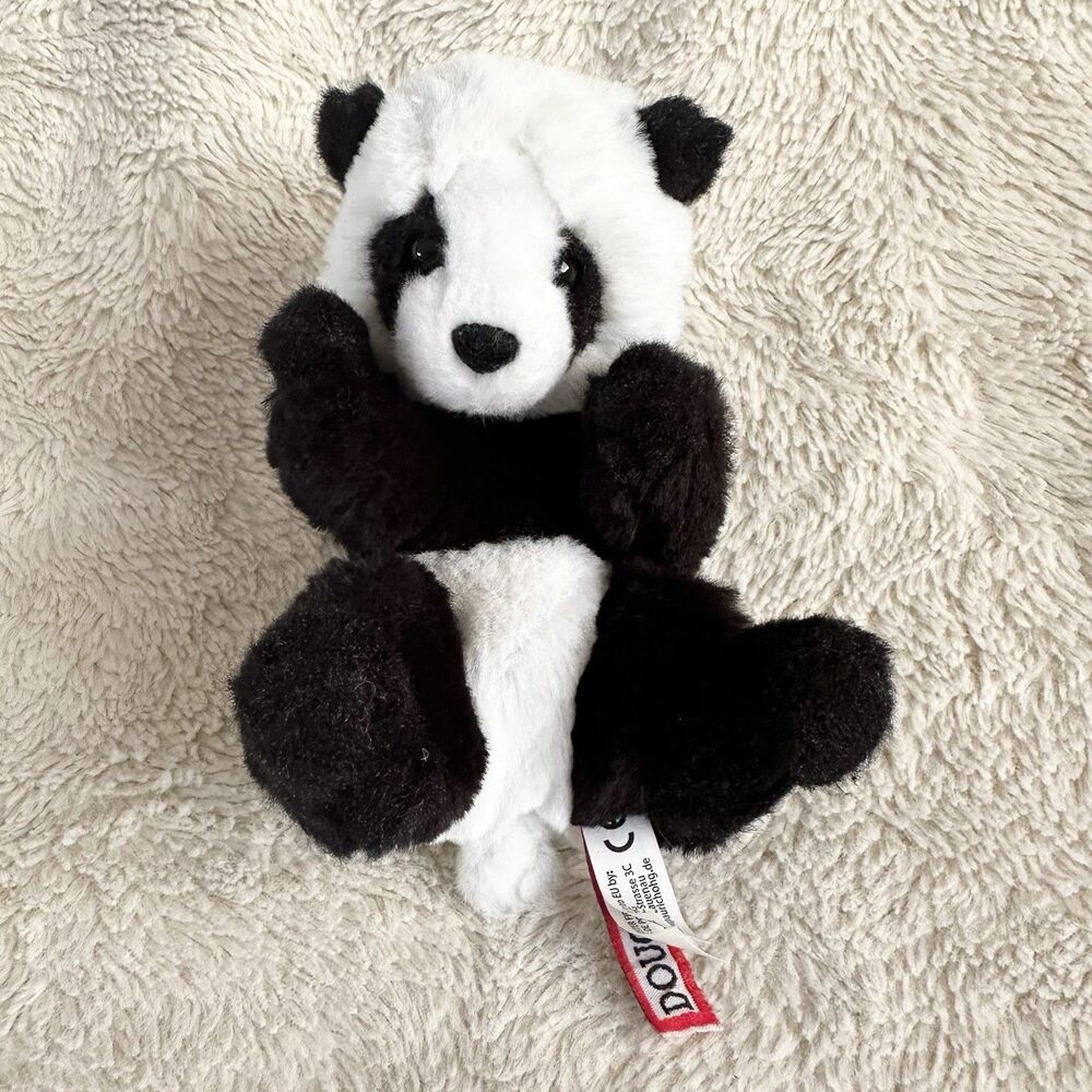 Douglas Cuddle Toys Panda Lil Handful 6" Bear Black White Stuffed Animal